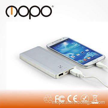 6000mAh supper slim external battery charger, aluminum portable power
